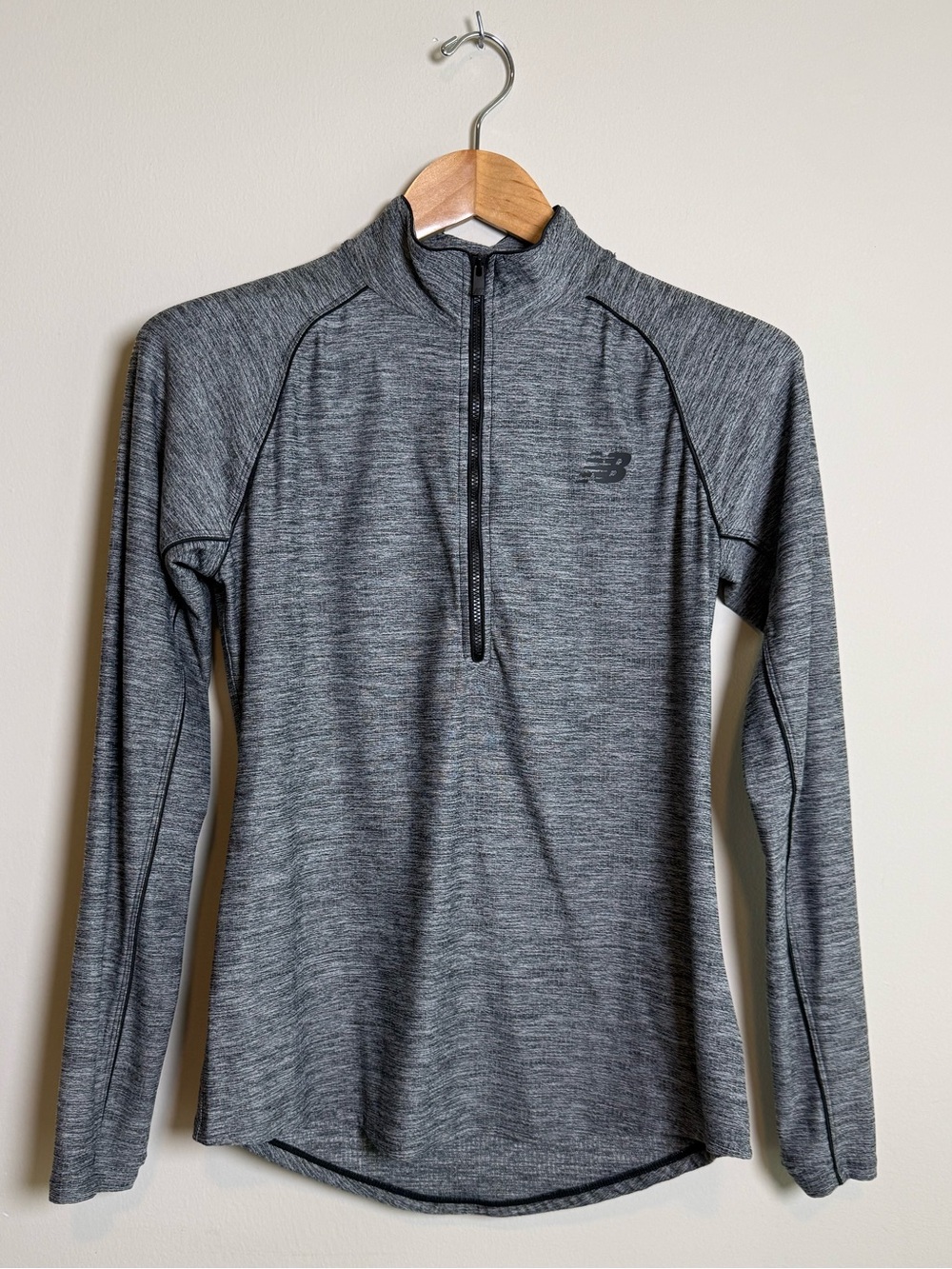 New Balance | Heat Grid Half-Zip Performance Pullover | Gray | Size Medium